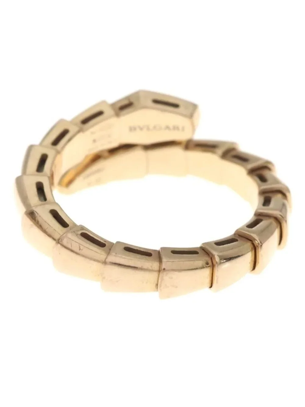 Bvlgari Serpenti Viper Diamond Ring Pink Gold